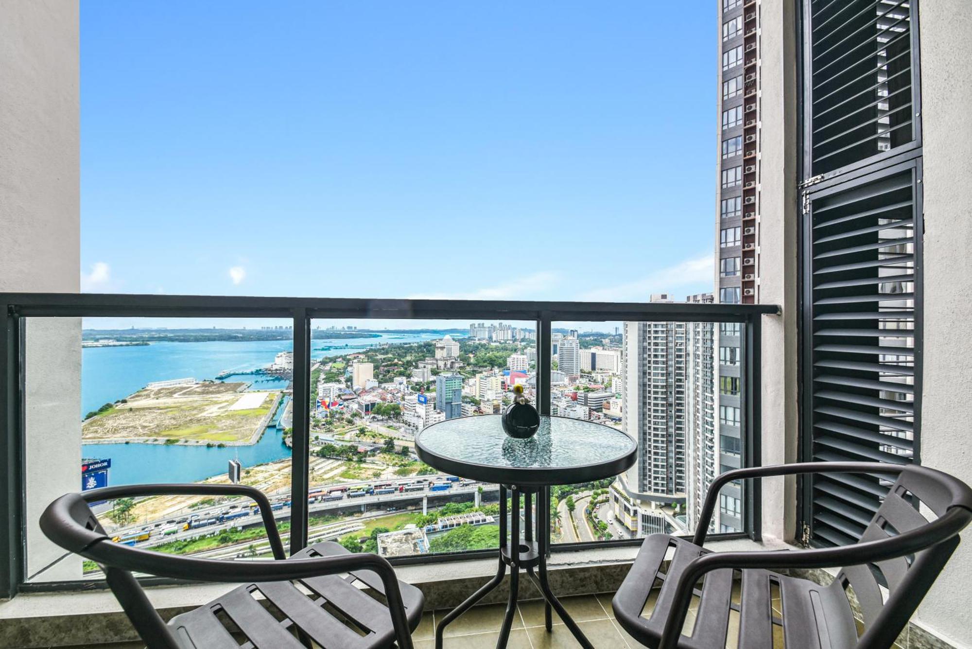 Apartment R&f Princess Cove Seine Region By Fuju With Seaview At Jb Centre#adjacent To Singapore#5 Mins Walk To Clq#self Check-in#free Parking *