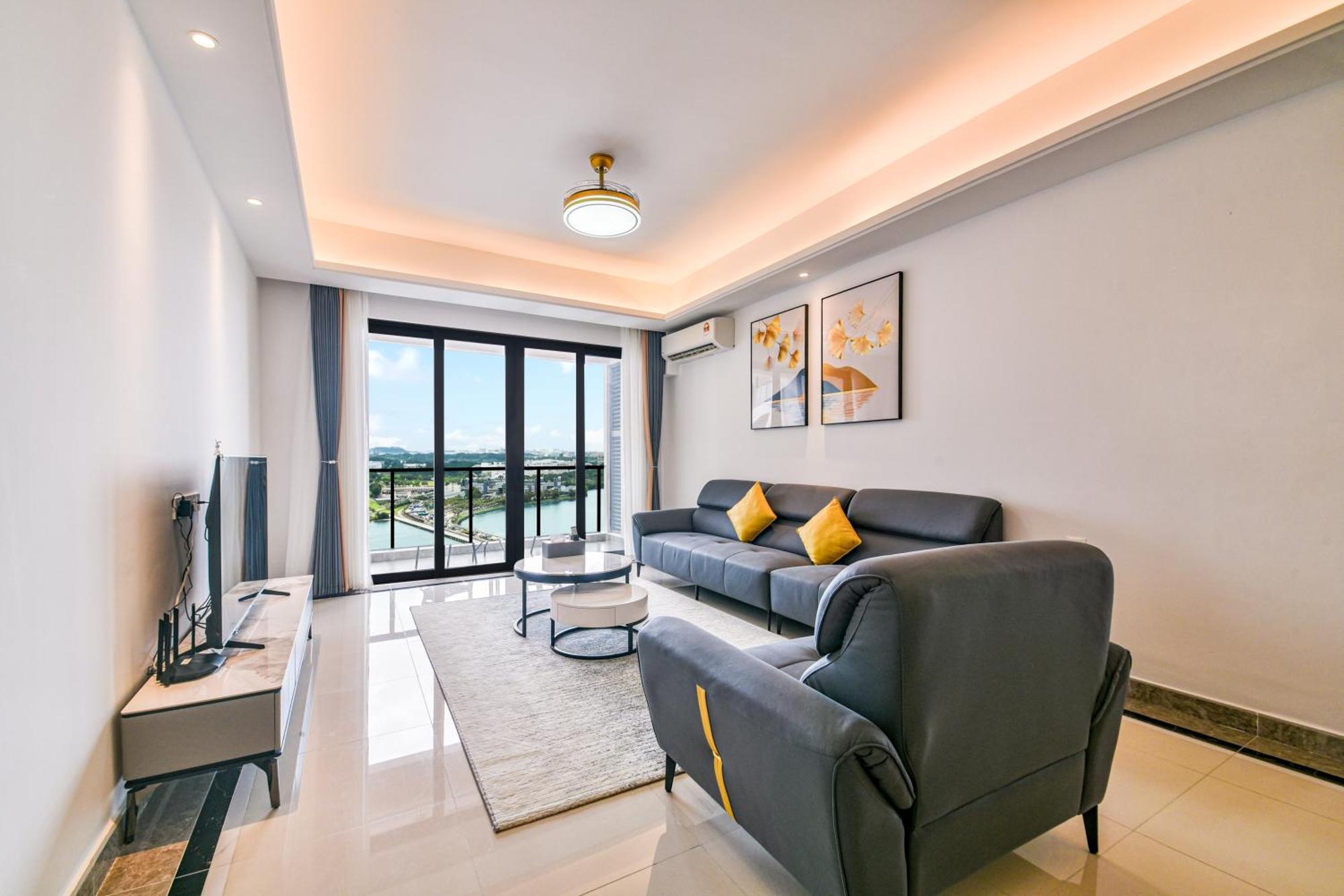 R&f Princess Cove Seine Region By Fuju With Seaview At Jb Centre#adjacent To Singapore#5 Mins Walk To Clq#self Check-in#free Parking Apartment *